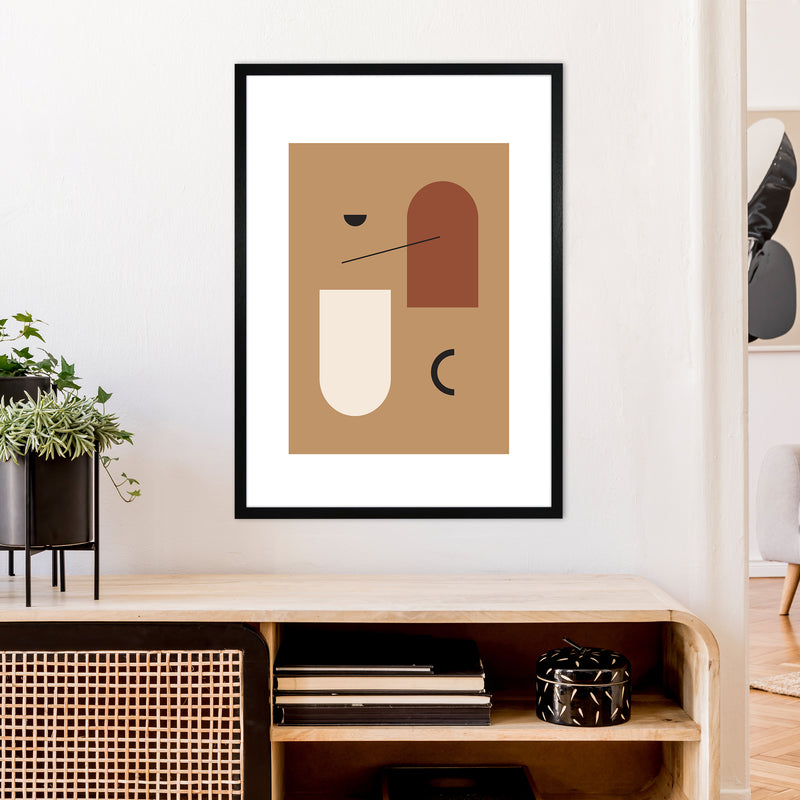 Mica Sand N15  Art Print by Pixy Paper A1 White Frame