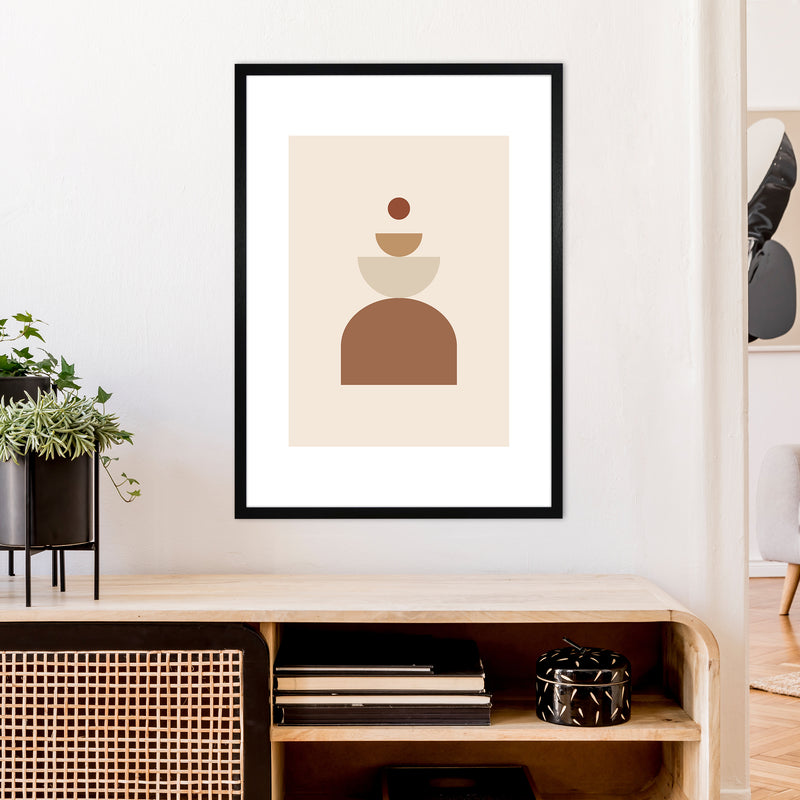 Mica Sand N23  Art Print by Pixy Paper A1 White Frame