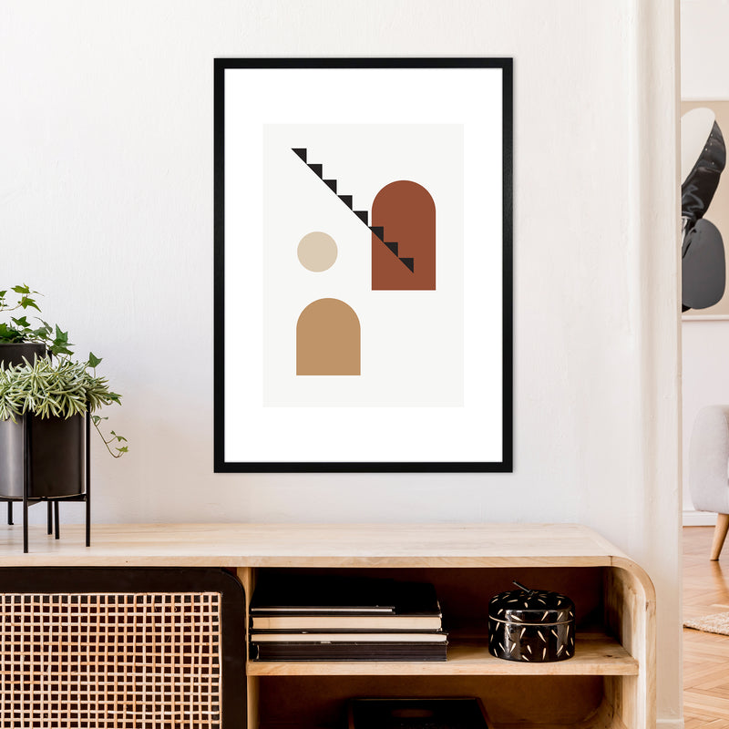 Mica Sand N14  Art Print by Pixy Paper A1 White Frame