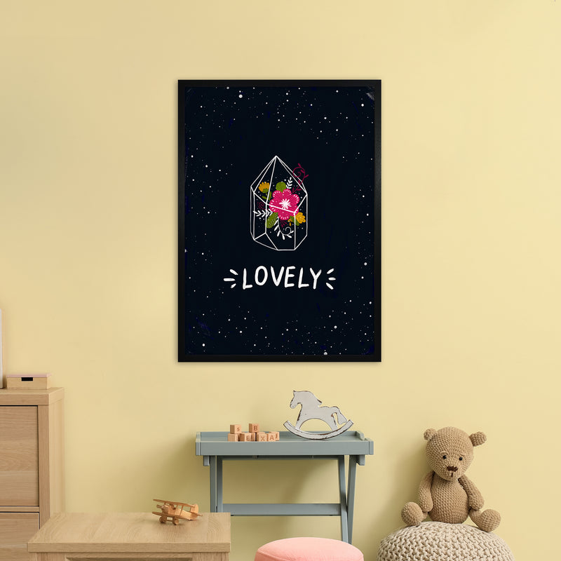 Lovely Night Sky  Art Print by Pixy Paper A1 White Frame