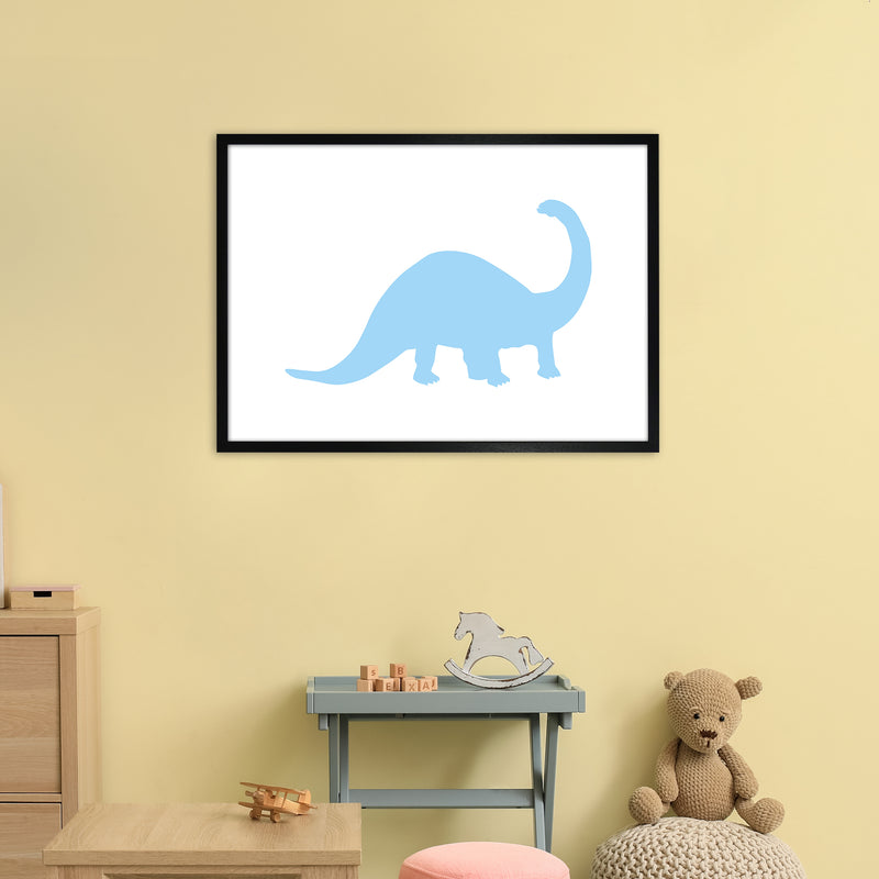 Sauro Light Blue  Art Print by Pixy Paper A1 White Frame