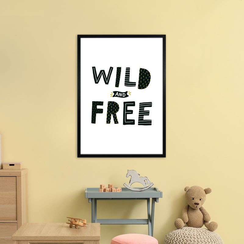 Wild And Free  Art Print by Pixy Paper A1 White Frame