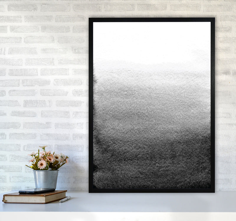 Majestic Monochrome Watercolour 13 Art Print by Pixy Paper A1 White Frame