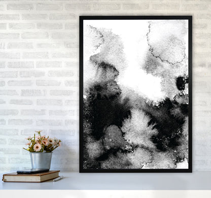 Majestic Monochrome Watercolour 12 Art Print by Pixy Paper A1 White Frame