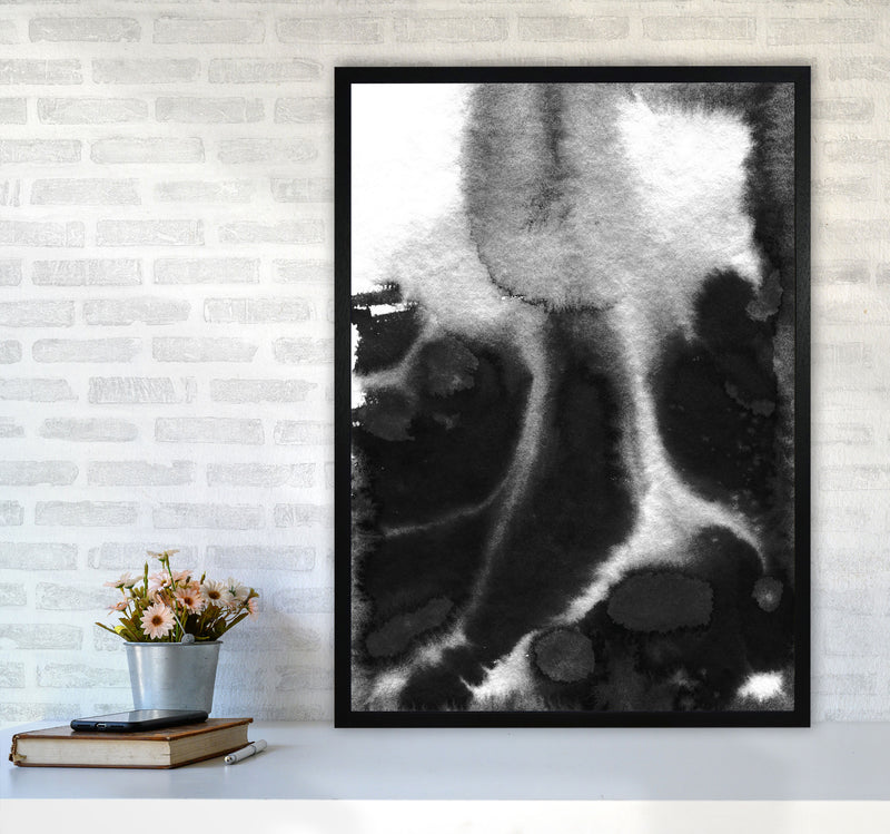 Majestic Monochrome Watercolour 20 Art Print by Pixy Paper A1 White Frame