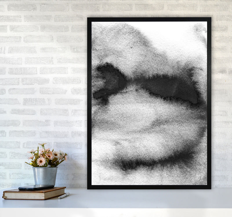 Majestic Monochrome Watercolour 08 Art Print by Pixy Paper A1 White Frame