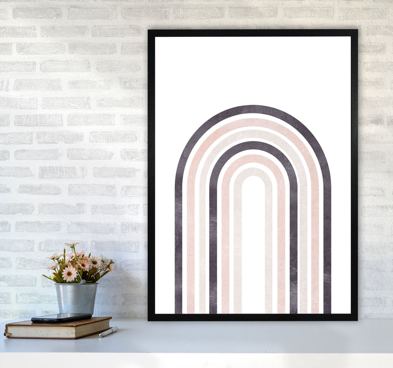 Rainbow pink cotton Art Print by Pixy Paper A1 White Frame