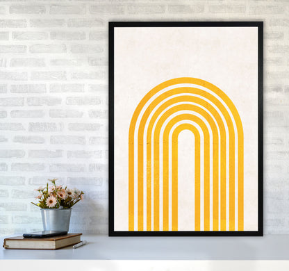 Rainbow mustard Art Print by Pixy Paper A1 White Frame