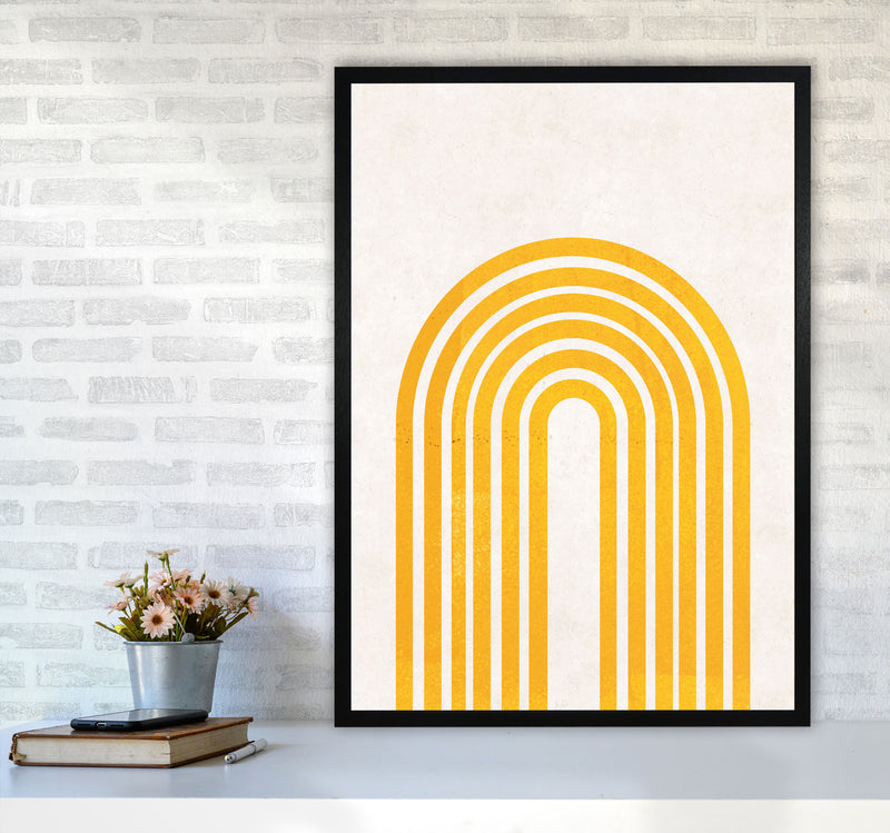 Rainbow mustard Art Print by Pixy Paper A1 White Frame
