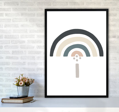 Inspired Natural Rainbow White Art Print by Pixy Paper A1 White Frame