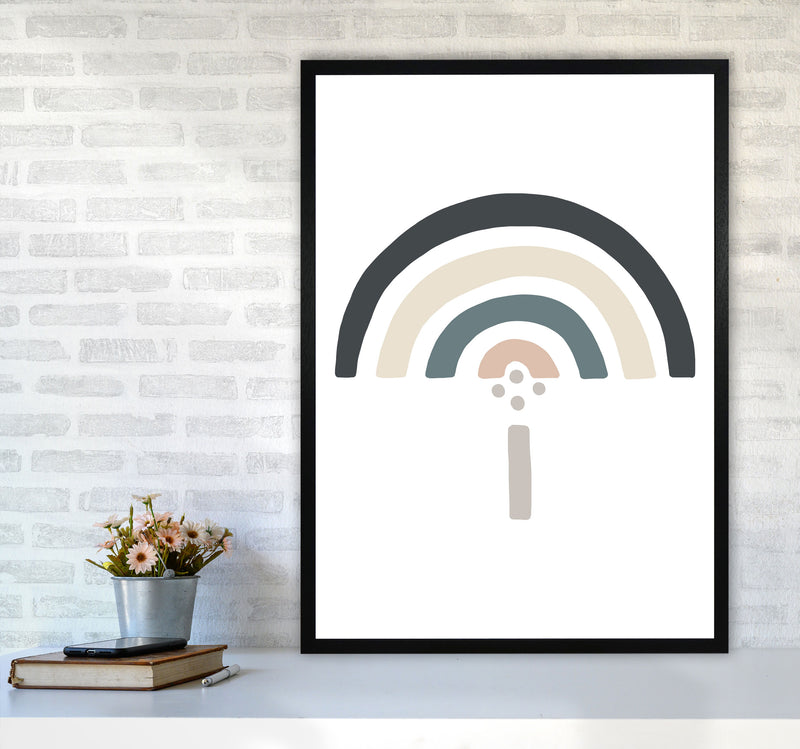 Inspired Natural Rainbow White Art Print by Pixy Paper A1 White Frame