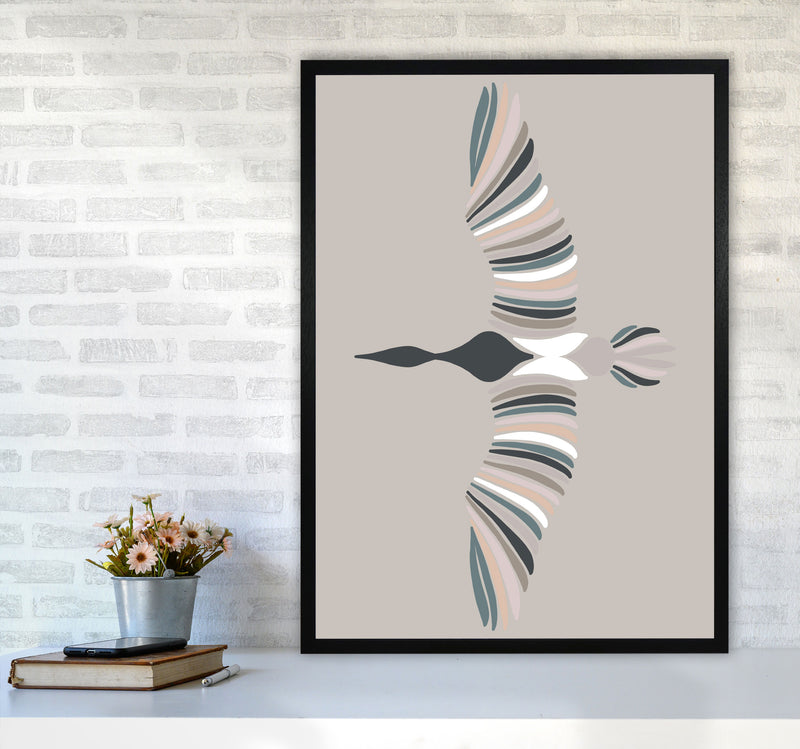 Inspired Bird Art Print by Pixy Paper A1 White Frame