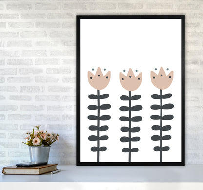 Inspired Flowers Art Print by Pixy Paper A1 White Frame