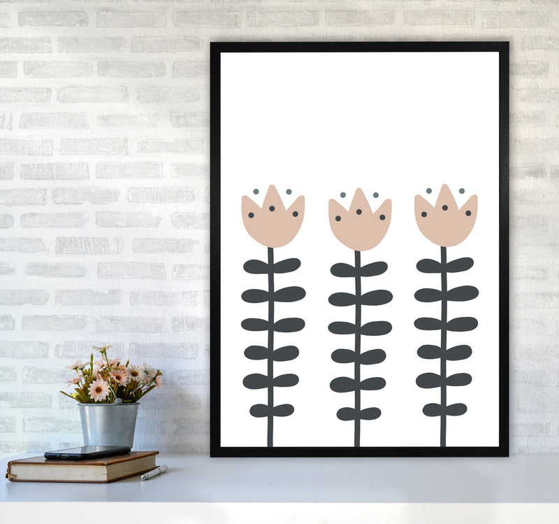 Inspired Flowers Art Print by Pixy Paper A1 White Frame