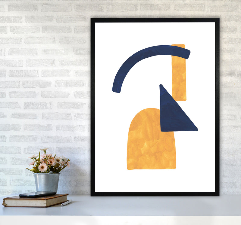 Horizon Abstract Shapes  Art Print by Pixy Paper A1 White Frame
