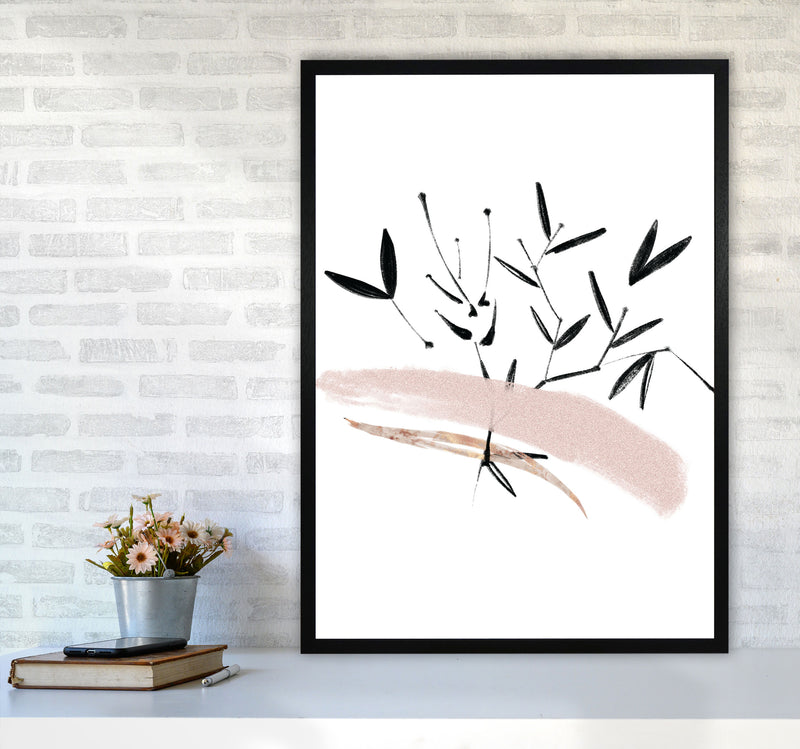 Delicate Floral 06 Art Print by Pixy Paper A1 White Frame