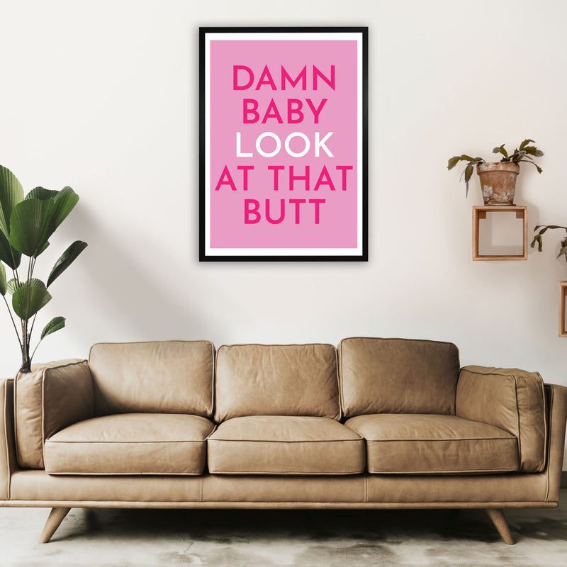Damn Baby Art Print by Pixy Paper A1 White Frame