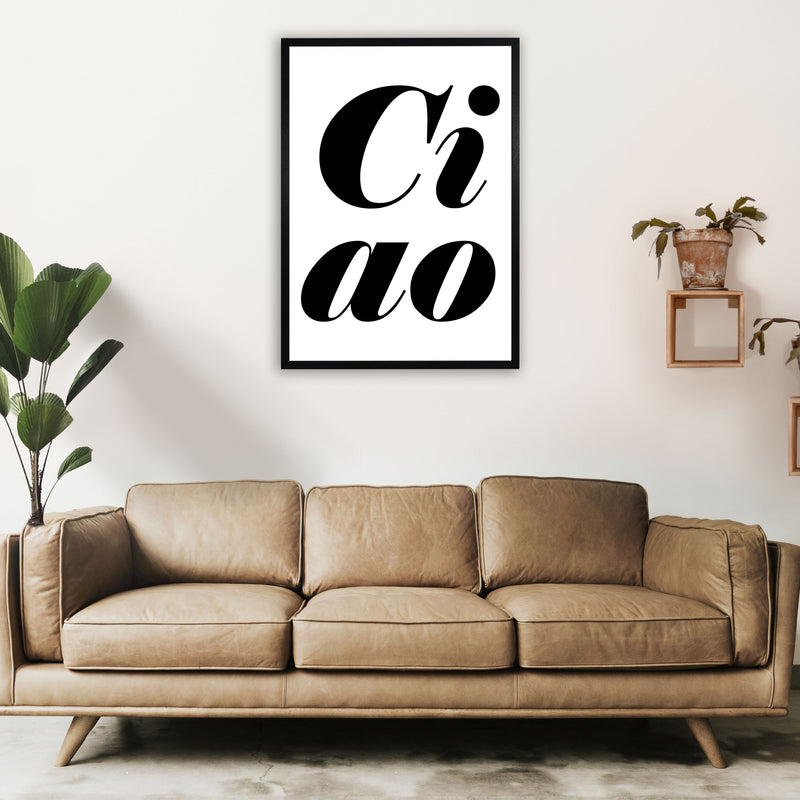 Ciao Art Print by Pixy Paper A1 White Frame