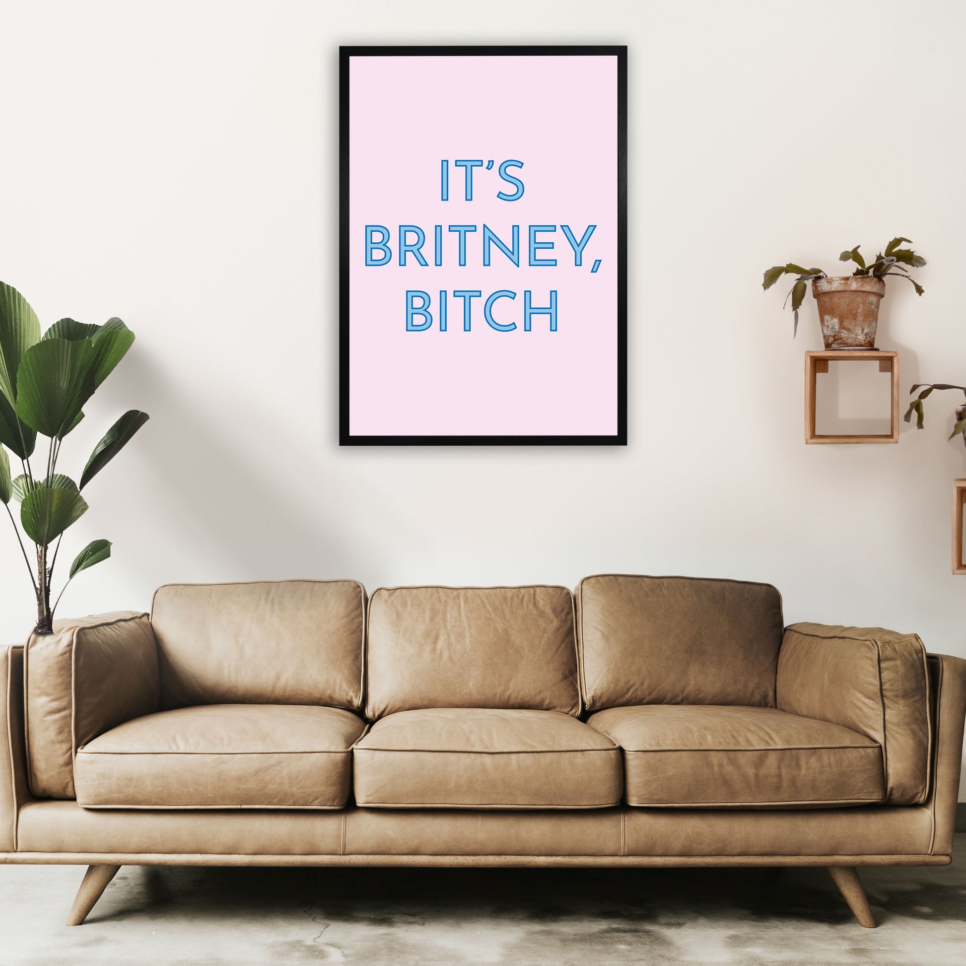 It's Britney Art Print by Pixy Paper A1 White Frame