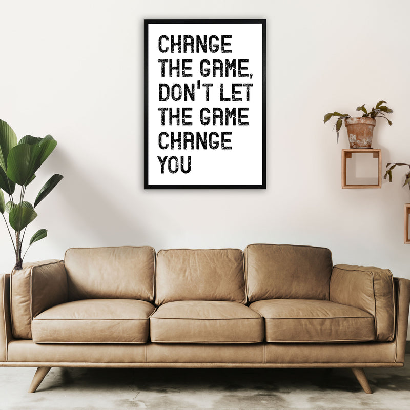 Change The Game Art Print by Pixy Paper A1 White Frame
