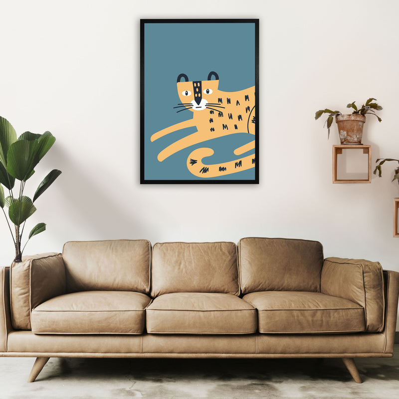 Wild animal Neutral kids Art Print by Pixy Paper A1 White Frame