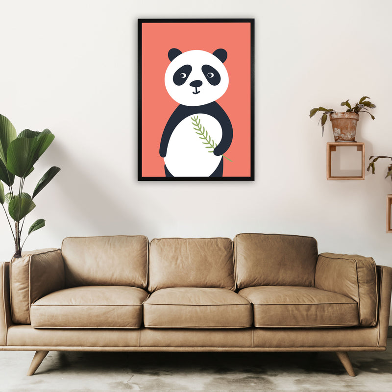 Panda Neutral kids Art Print by Pixy Paper A1 White Frame