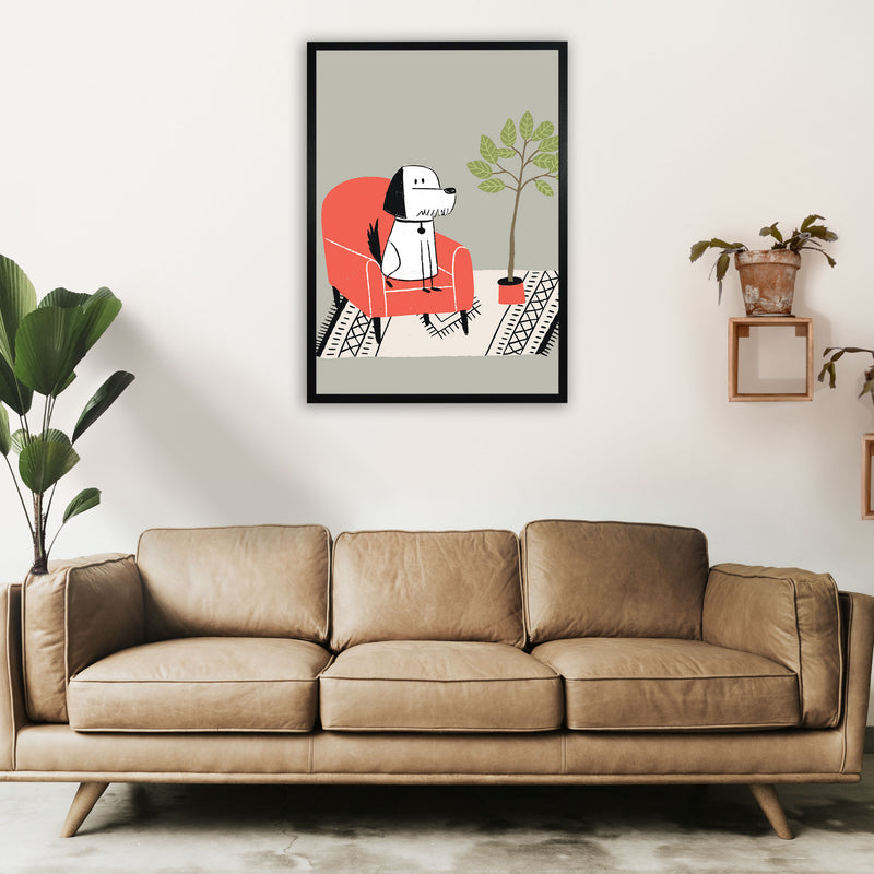 It's A Dog Life Art Print by Pixy Paper A1 White Frame
