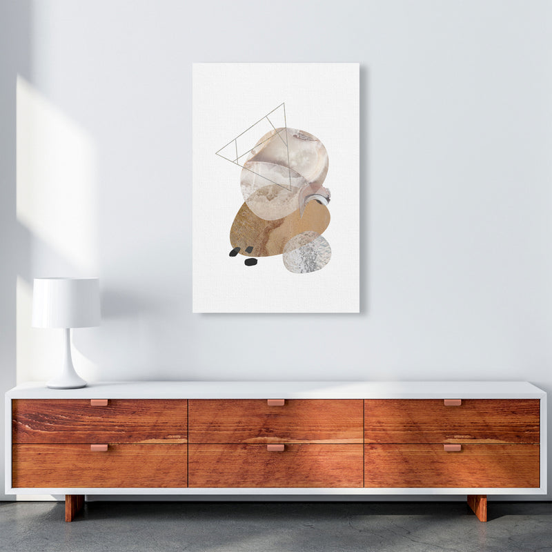 Abstract Geometric Pebble Modern Print A1 Canvas