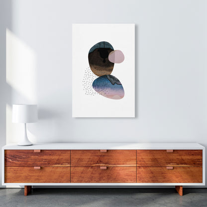 Pastel And Sand Abstract Shapes Modern Print A1 Canvas