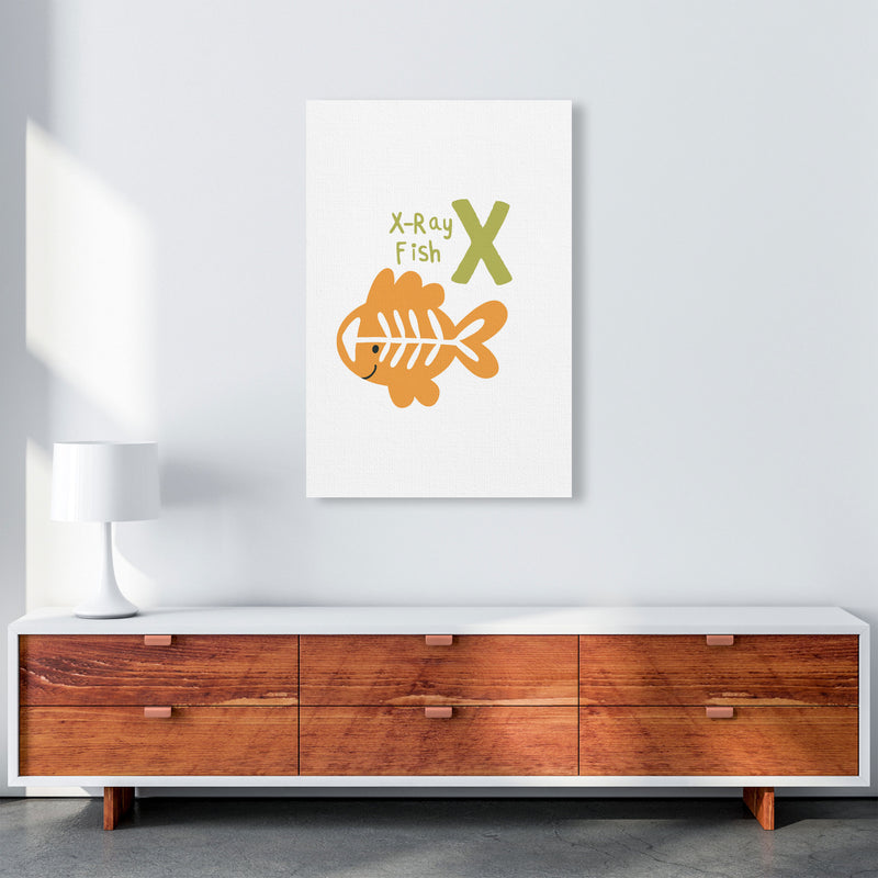 Alphabet Animals, X Is For X-Ray Fish, Nursey Wall Art Poster A1 Canvas