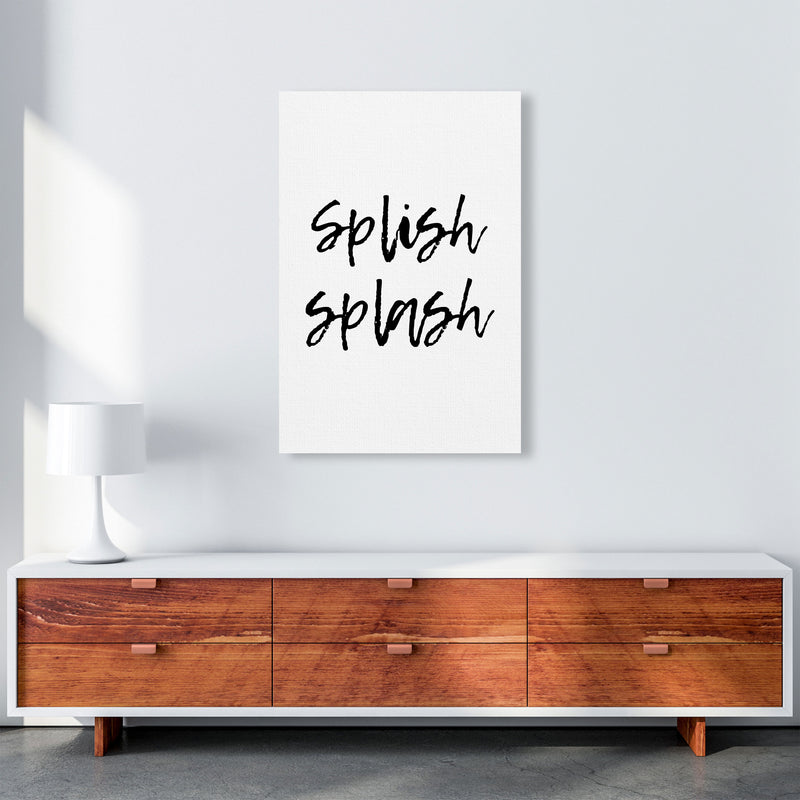 Splish Splash, Bathroom Modern Print, Framed Bathroom Wall Art A1 Canvas