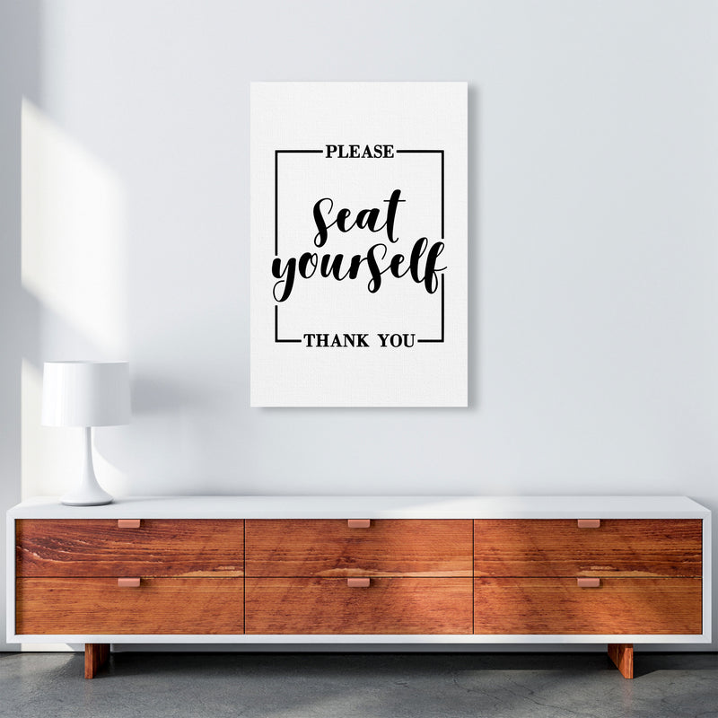 Seat Yourself, Bathroom Modern Print, Framed Bathroom Wall Art A1 Canvas