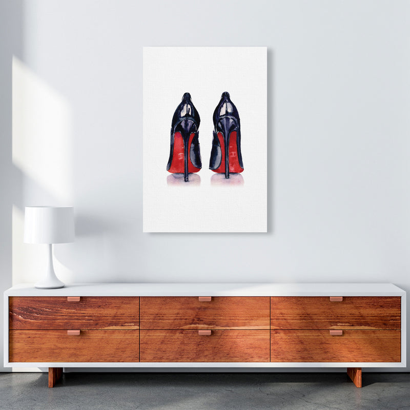 Black High Heels Modern Print A1 Canvas