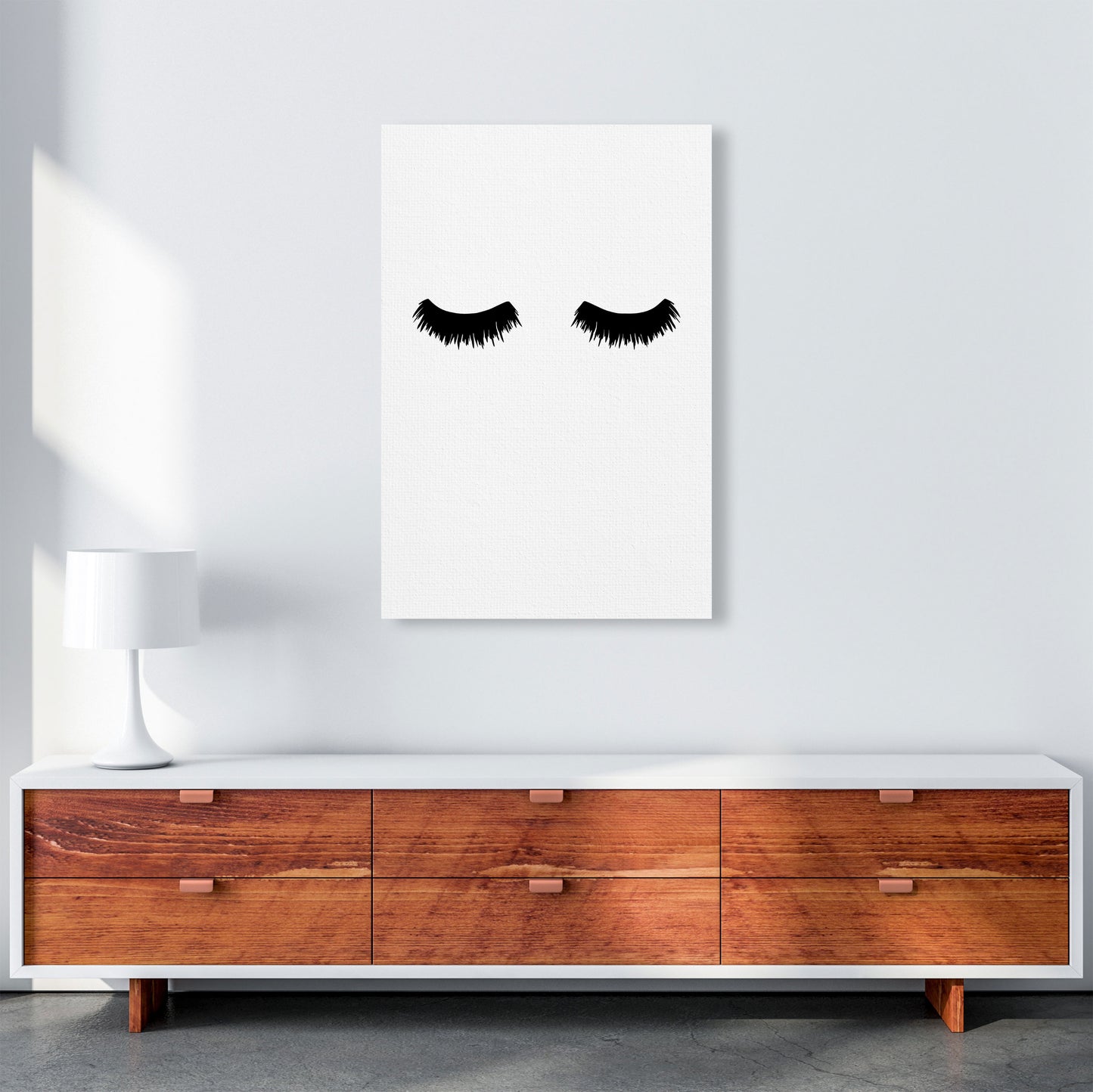 Lashes Modern Print A1 Canvas