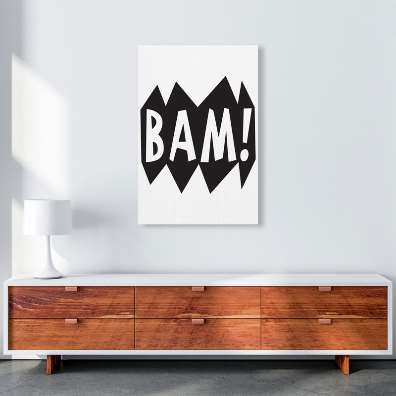 BAM! Black Framed Nursey Wall Art Print A1 Canvas
