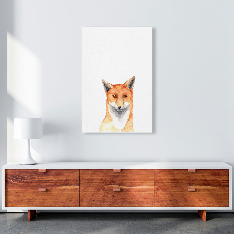 Forest Friends, Fox Modern Print Animal Art Print A1 Canvas