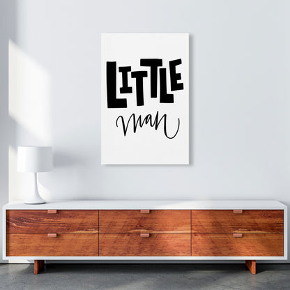 Little Man Black Framed Nursey Wall Art Print A1 Canvas