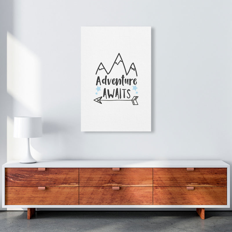 Adventure Awaits Framed Typography Wall Art Print A1 Canvas