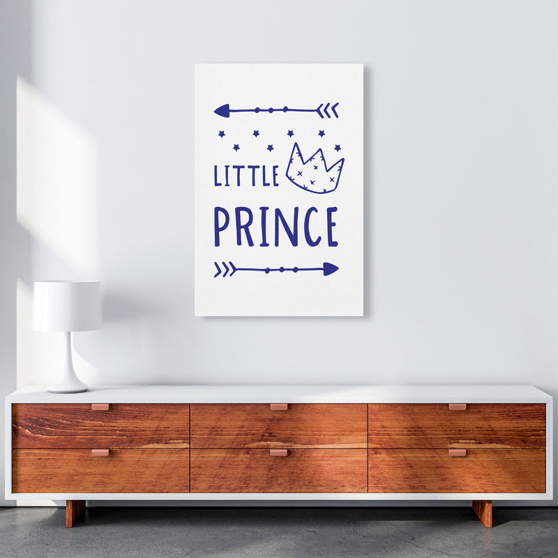 Little Prince Navy Framed Nursey Wall Art Print A1 Canvas