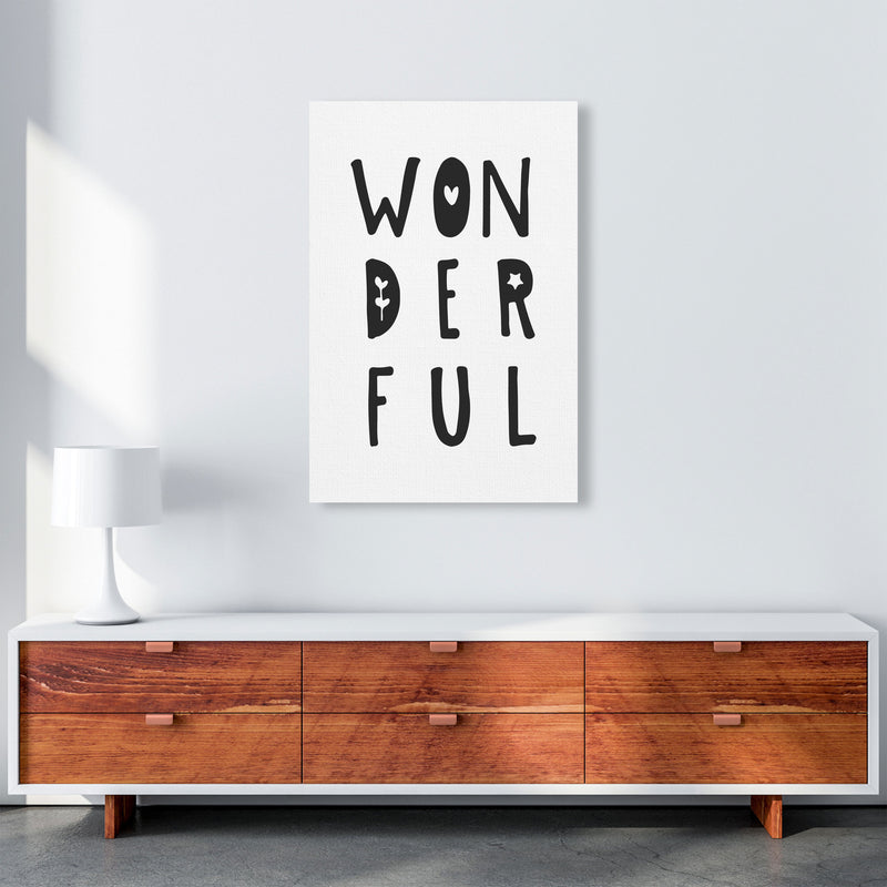 Wonderful Black Framed Nursey Wall Art Print A1 Canvas
