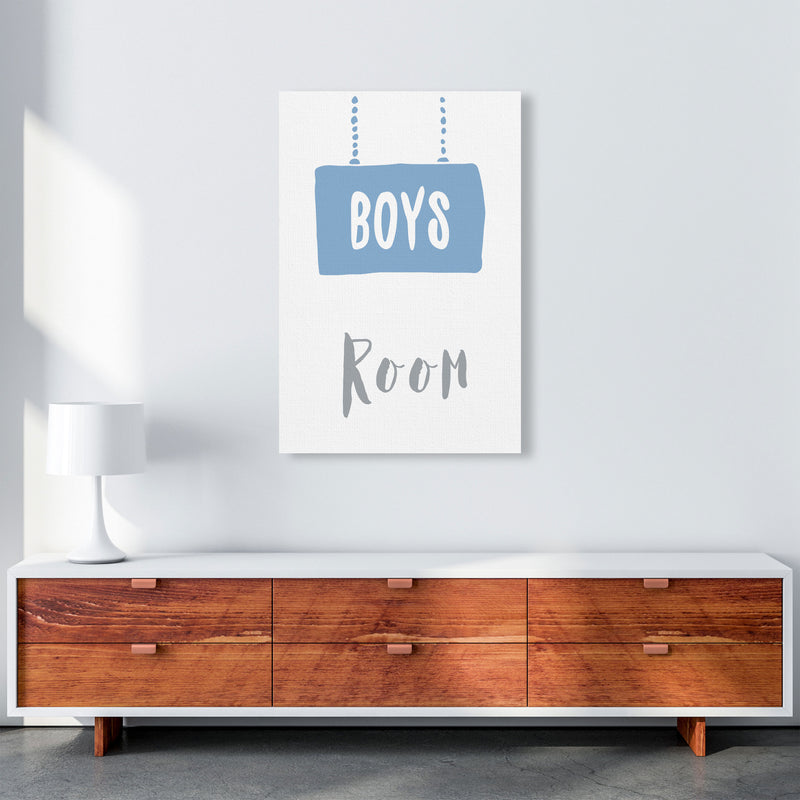Boys Room Blue Framed Nursey Wall Art Print A1 Canvas