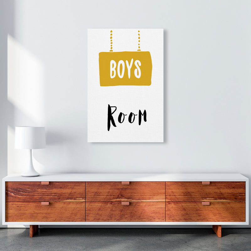 Boys Room Mustard Framed Nursey Wall Art Print A1 Canvas