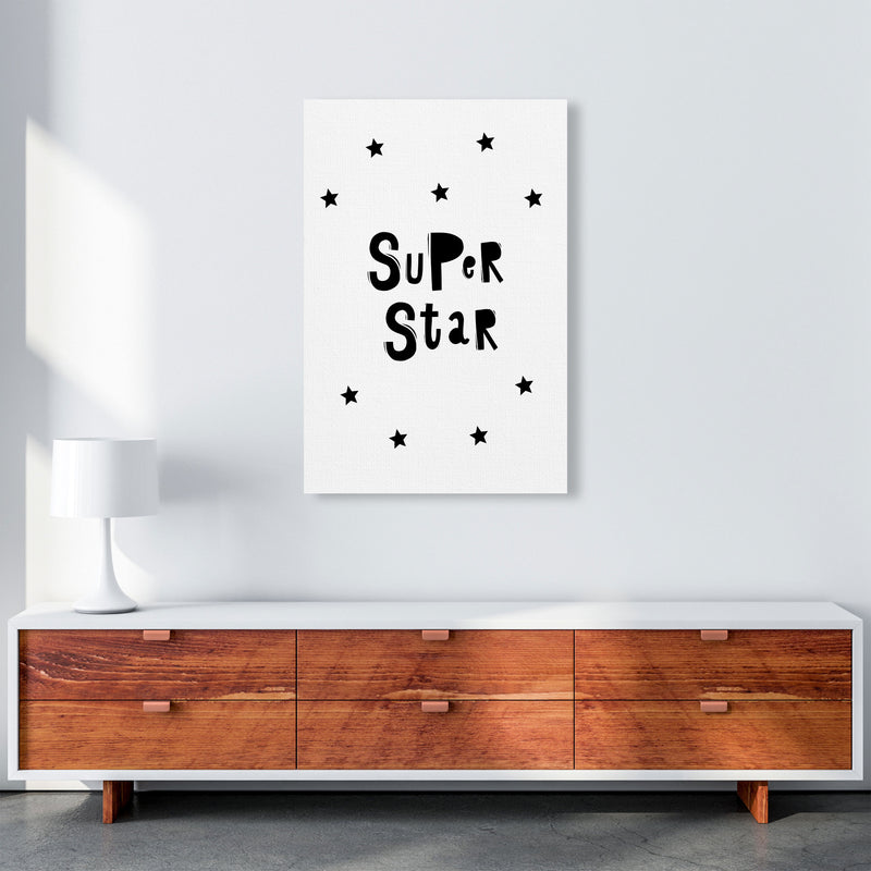 Super Star Scandi Framed Nursey Wall Art Print A1 Canvas