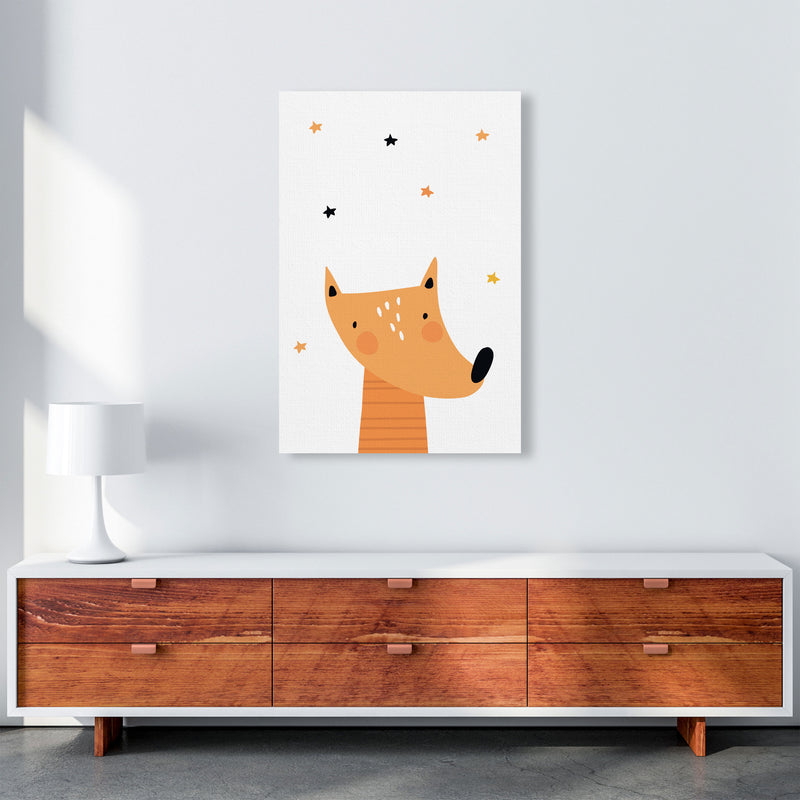 Scandi Fox Framed Nursey Wall Art Print A1 Canvas