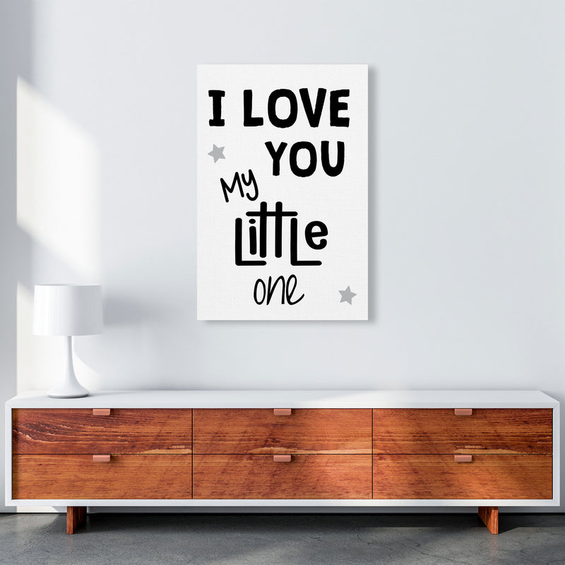 I Love You Little One Black Framed Nursey Wall Art Print A1 Canvas