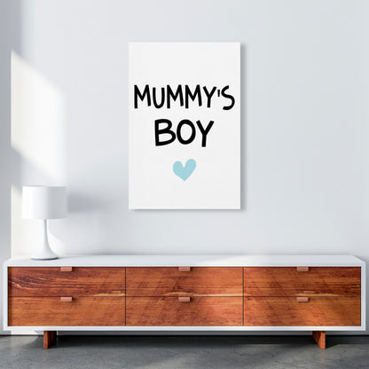 Mummy&#39;s Boy Blue Framed Nursey Wall Art Print A1 Canvas