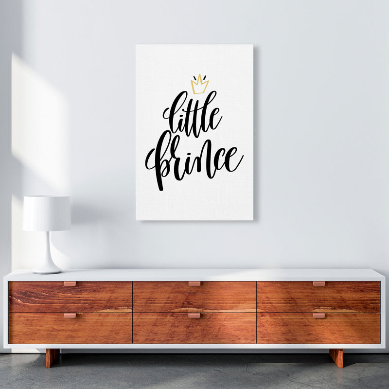 Little Prince Gold Crown Framed Nursey Wall Art Print A1 Canvas