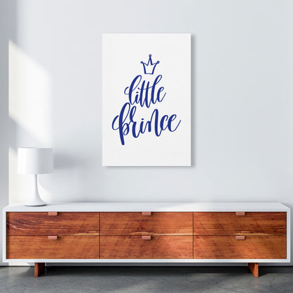 Little Prince Navy Framed Nursey Wall Art Print A1 Canvas