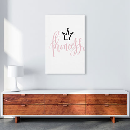 Princess Pink And Black Framed Nursey Wall Art Print A1 Canvas