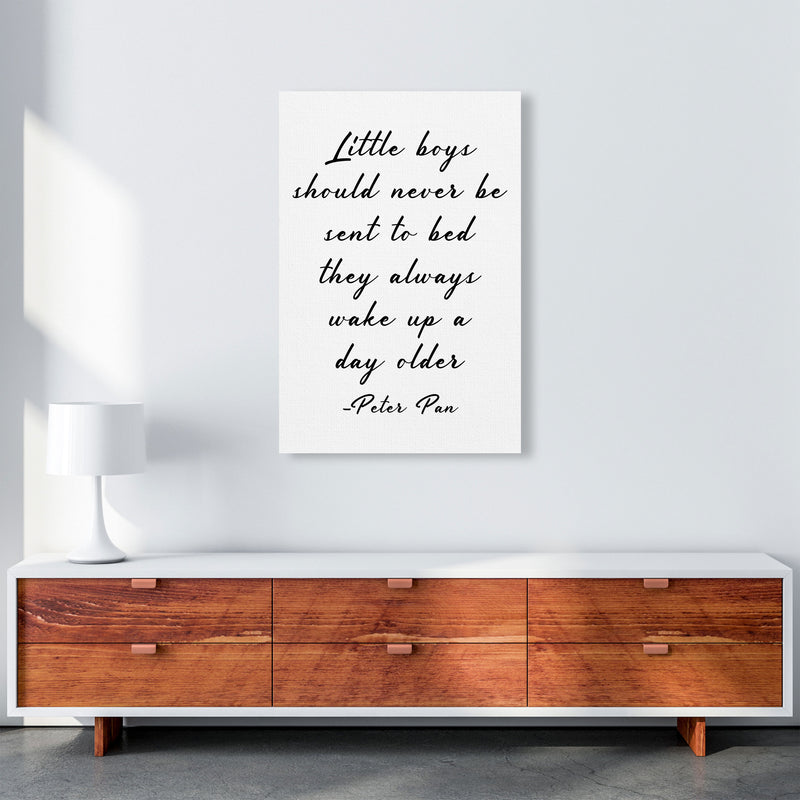 Little Boys Peter Pan Quote Framed Nursey Wall Art Print A1 Canvas